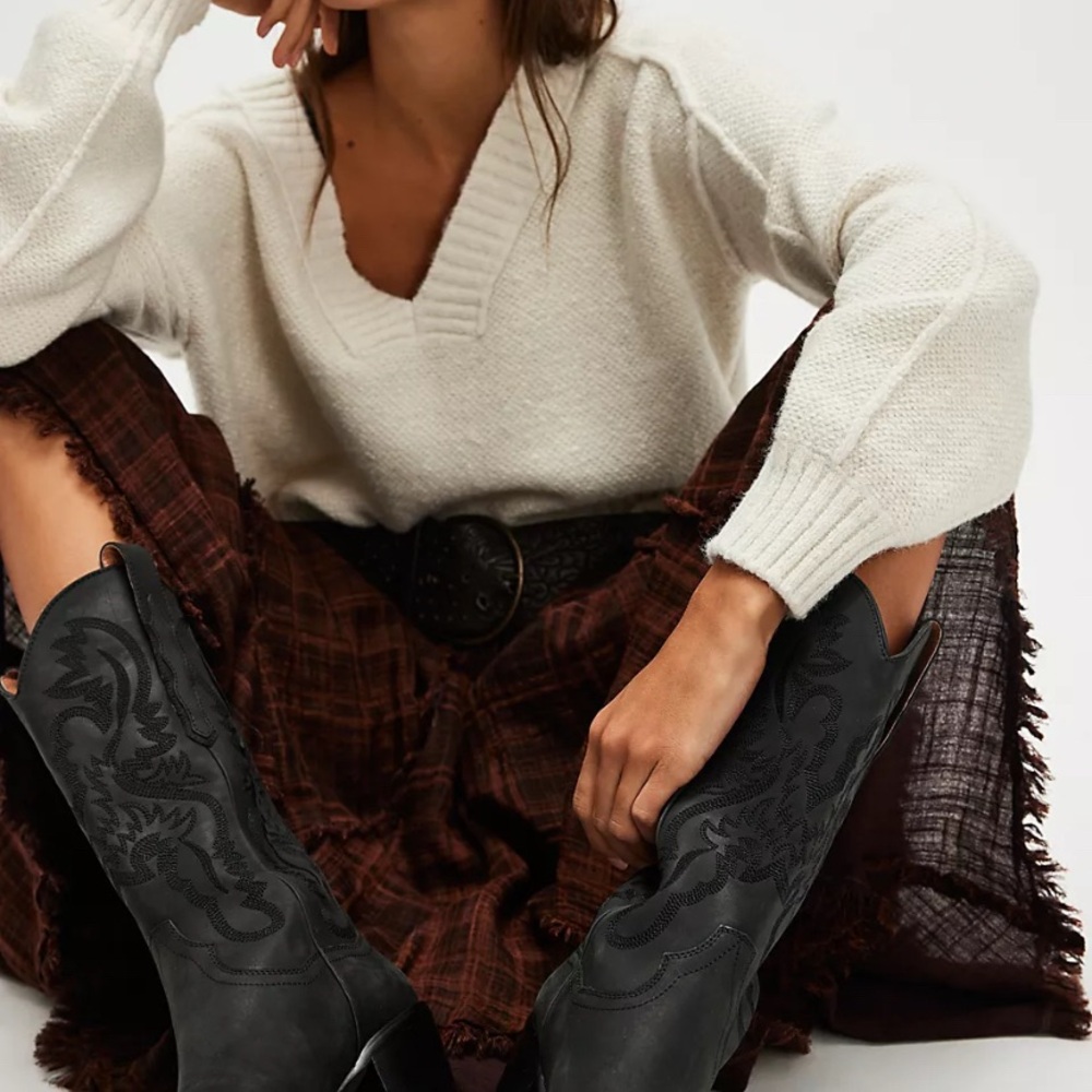 Jeffery Campbell/ free people Dagget Western cowboy boots - Picture 2 of 10
